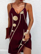 Minivestido sin mangas con tirantes y lunares